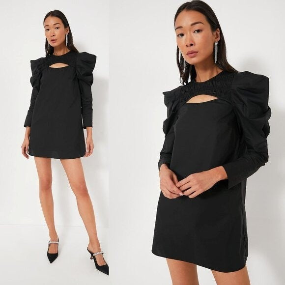 Hyacinth House NEW Black Keyhole Beckett Cocktail Party Mini Dress Size M